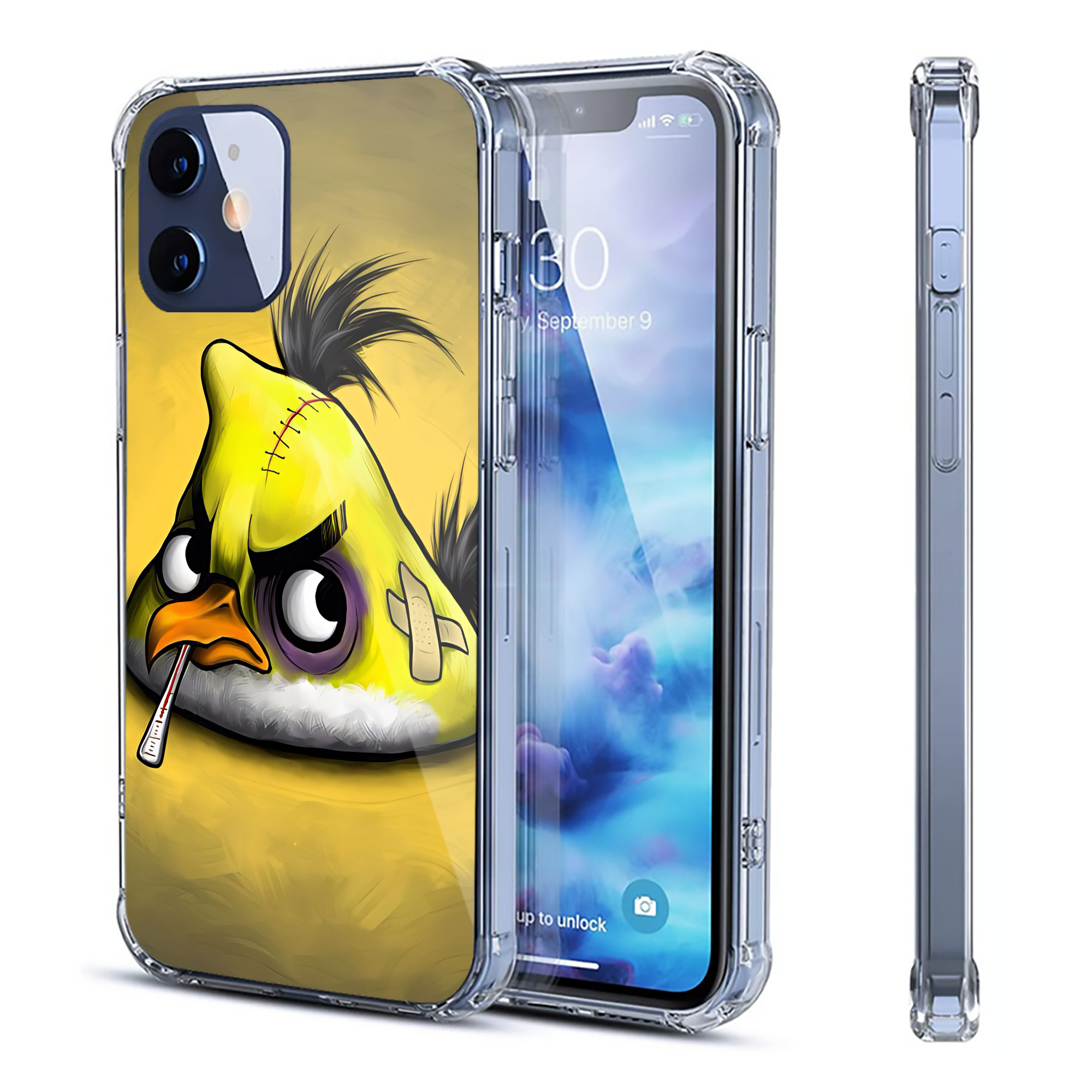 （画像用） Angry Birds アングリーバード 【iPhone 12シリーズ対応】透明スマホケース（クリアソフトケース）